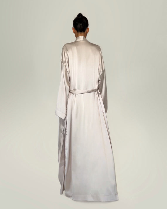SILK-SATIN KIMONO
